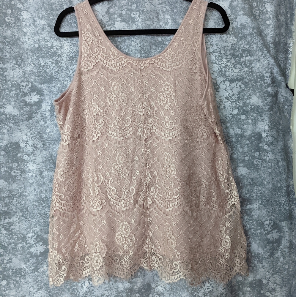 Lacey tank top